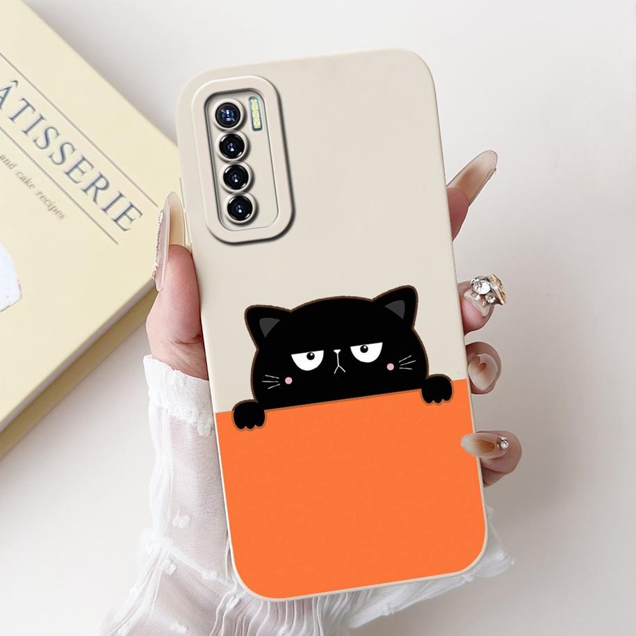 For Tecno Camon 17 Case CG6 CG6j Soft Silicone Cover Fashion Painted Shockproof Bumper For Tecno Camon 17 Pro 17P Camon17 Fundas