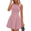 Ärmelloses einfarbiges Kleid Damen Taille Neuer sexy Stil