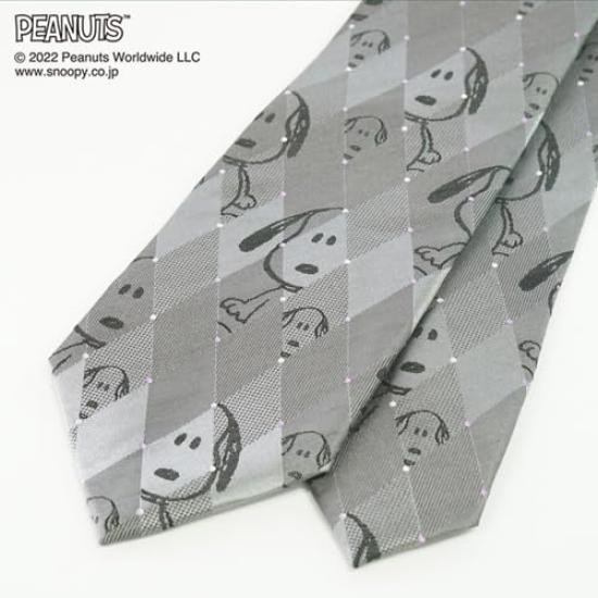 PEANUTS PEANUTS Tie PN916761 Gray (Snoopy Tie)