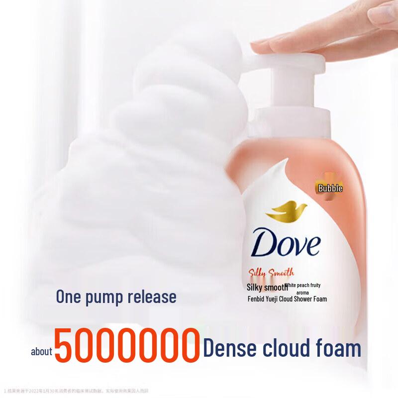 Dove White Peach Foaming Shower Gel