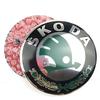 2Pcs 80mm 90mm Car Head Front Rear Boot Trunk Emblem Sticker for Skoda Octavia 2 3 A5 A7 Kodiaq Fabia Rapid 3 Karoq Superb VRS