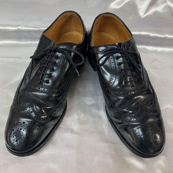 Savile Row Vintage Made in England Wingtip Business Shoes Size 9C 25.5-26.5cm(USED)