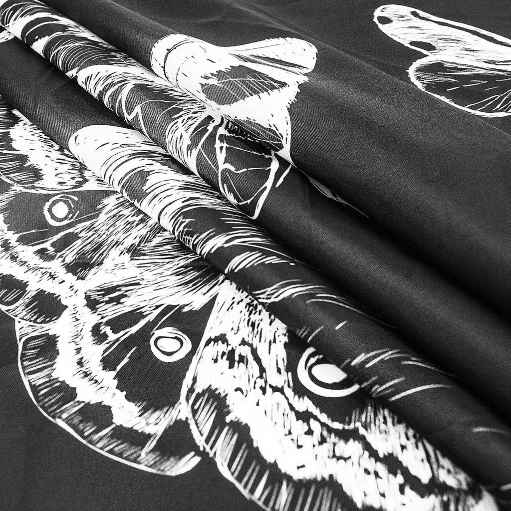 LB Butterfly Tapestry Wall Hanging Black and White Ect Moth Wall Tapestry for Bedroom Goth Black Aesthetic Wall Art for Living Room College Dorm