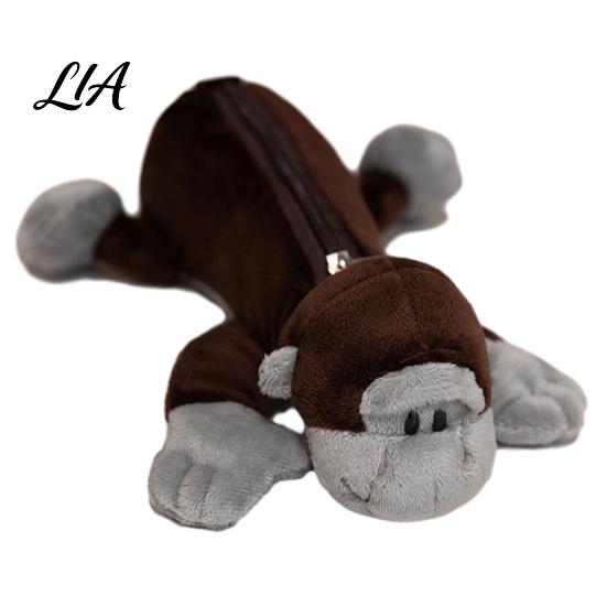 Soft Stuffed Pen Holder Plush Animal Pencil Case, Students Stationery Bag Case with Zipper, Large Capacity Multi-purpose Storage Pouch