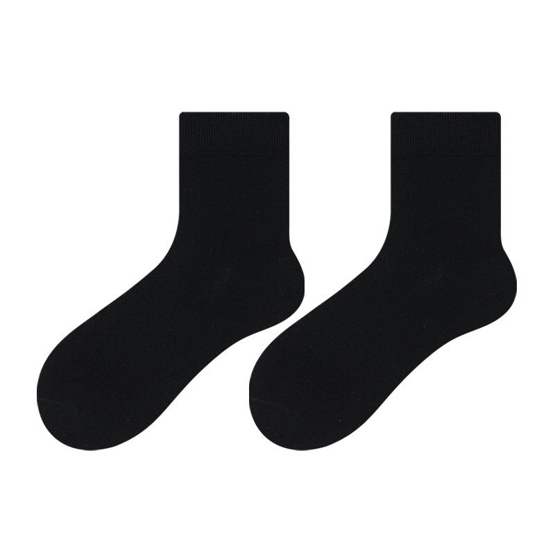Men's Autumn Commercial Cotton Aloe Essential Oil Deodorizing Feet Sweat Absorbing Bacteriostatic Tube Socks