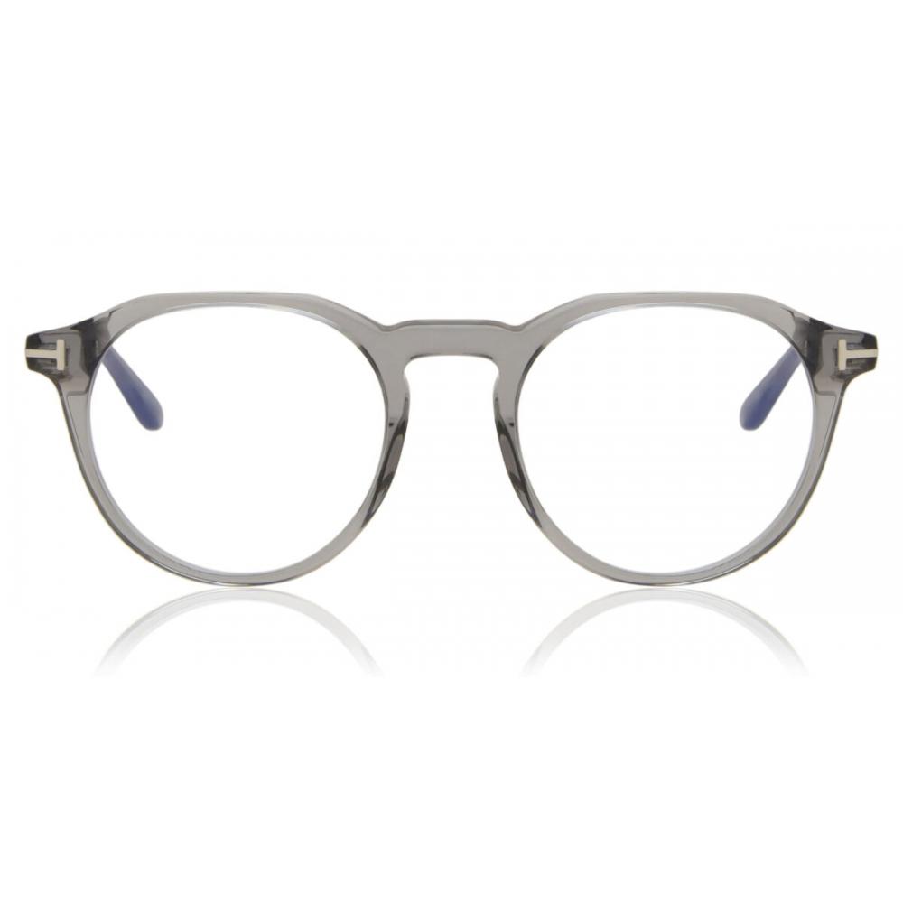 

Tom Ford Ft5833 B Blue Light Block 020 Men Eyeglasses Transparent Grey/49