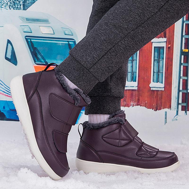 TUINANLE Women's Soft Bottom Non-Slip Velvety Winter Boots - Warm Old Beijing Style Snow Boots Men Cotton Shoes
