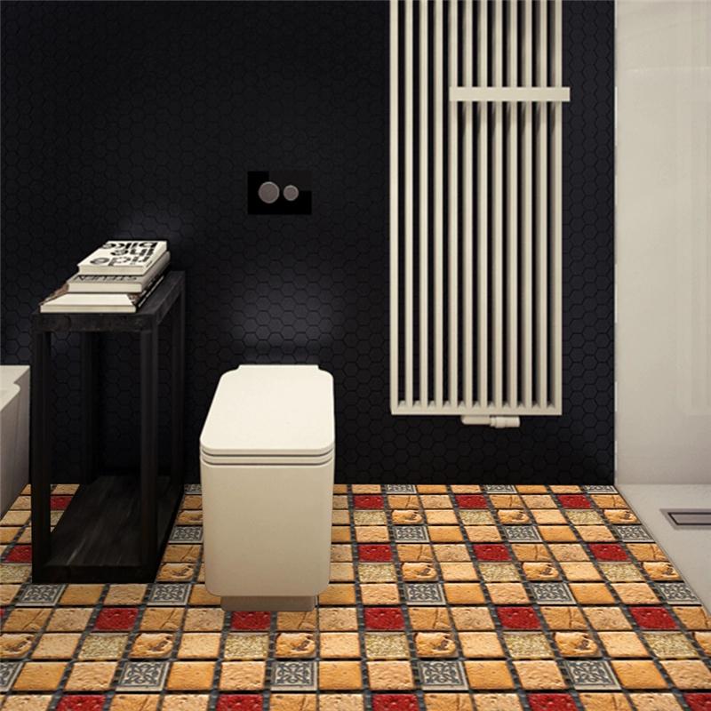 10cm*10cm/10 Bucăți Mozaic 3D Autocolante de Perete Autocolante Gros Tapet Impermeabil Autocolante de Podea DIY Decor Acasă Bucătărie Baie