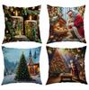 Kissenbezug Polyester Kissenbezug Sofa Dekokissenbezug Nordisch Schlicht Modern Weihnachten Feiertag
