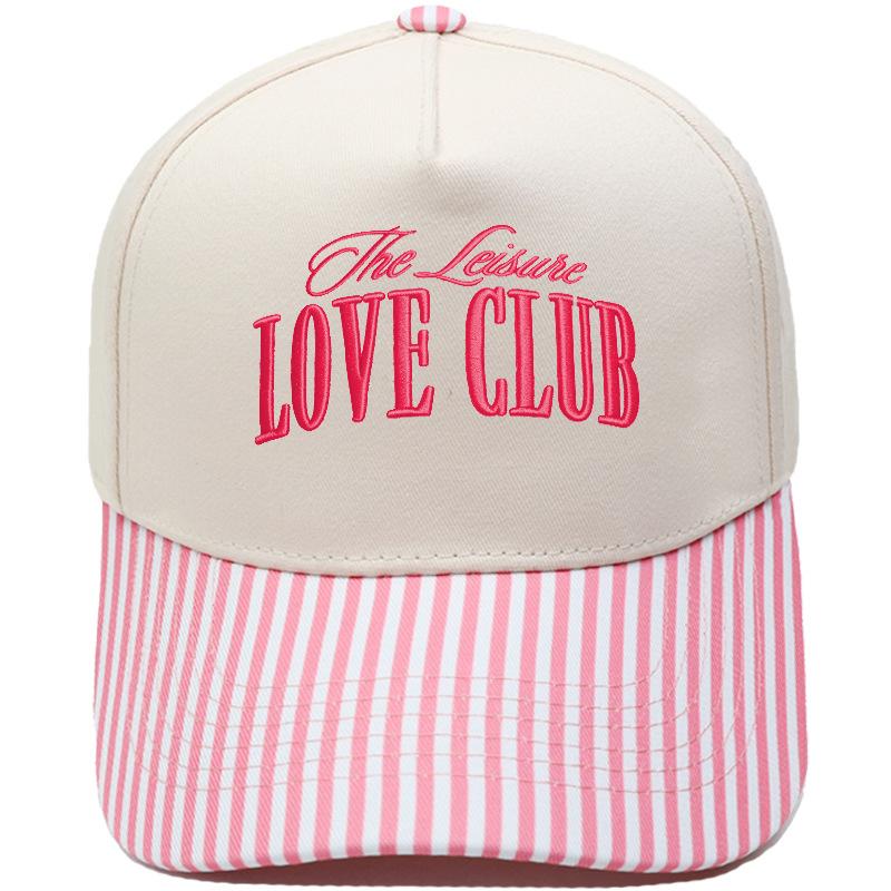 LOVE CLUB three-dimensional embroidery color matching truck driver hat male couple female casual sunshade baseball cap