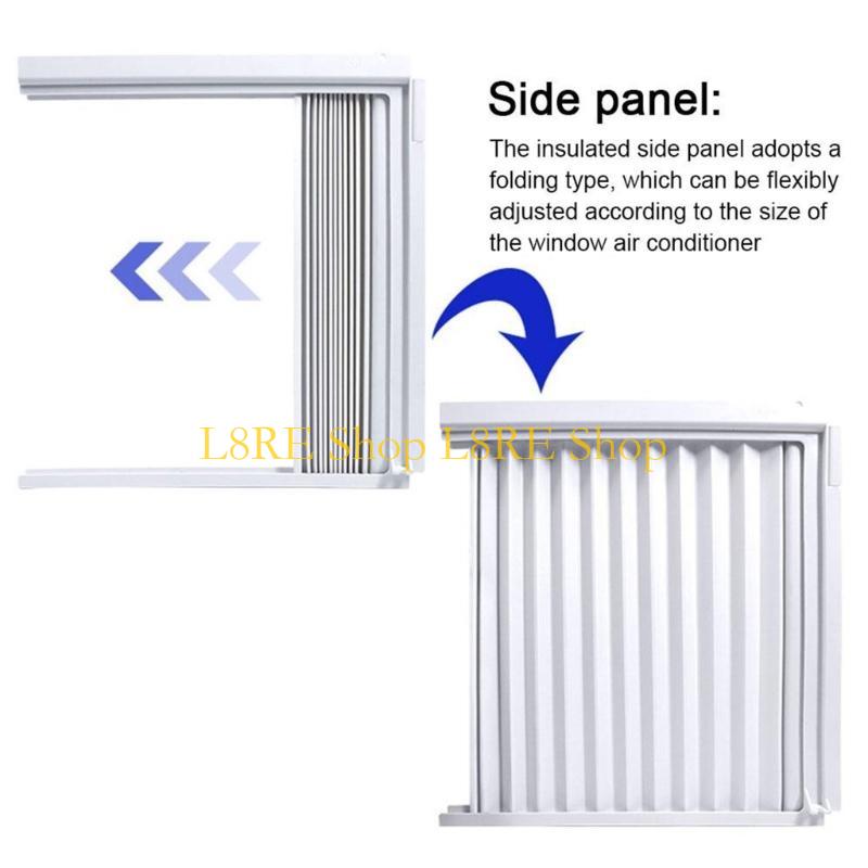 L8RE Portable Louver Baffle Window Exhaust Hose Side Panel Plate for Air Conditioning
