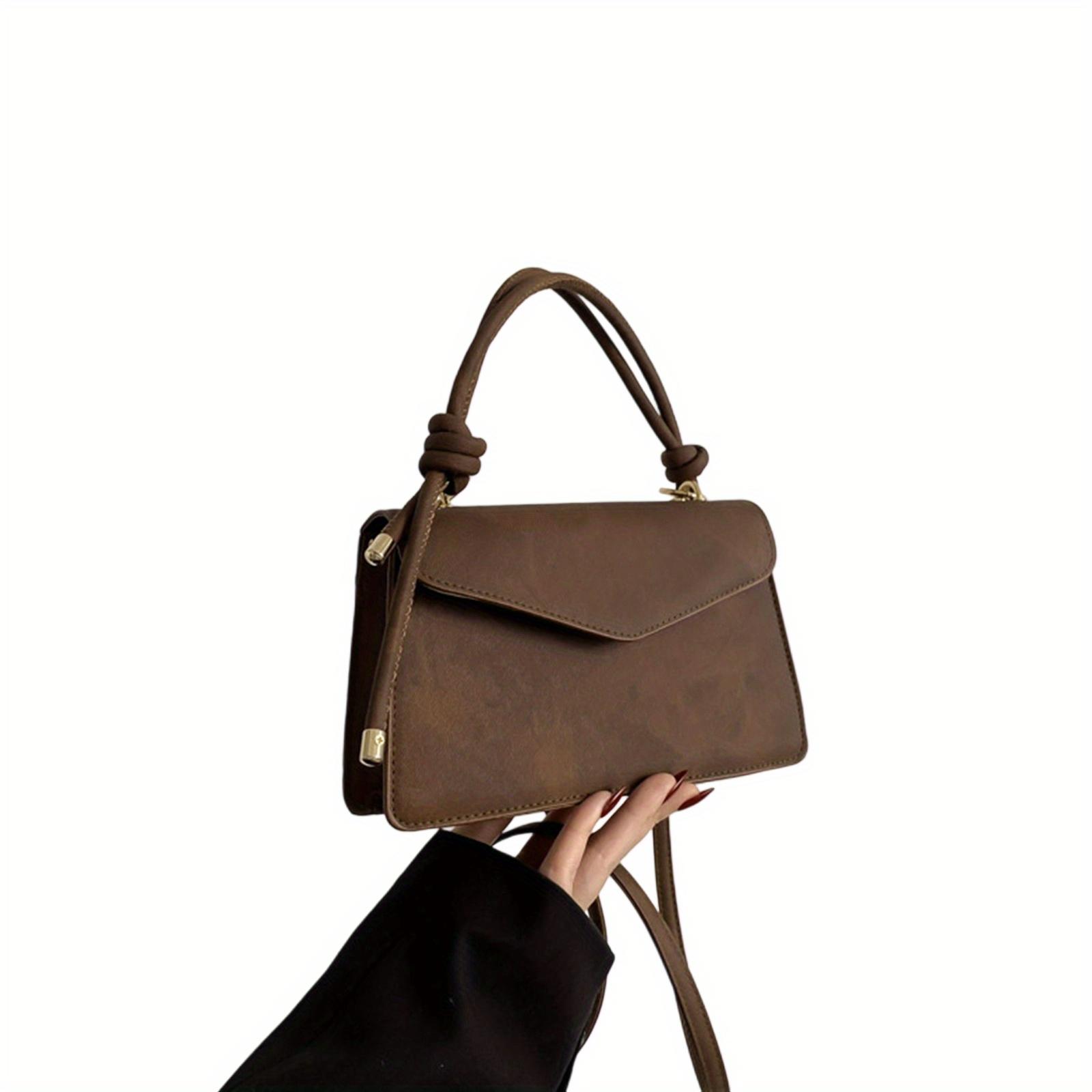 

Women s Flap Crossbody Bag Handbag Lightweight Shoulder Bag with Long Shoulder Strap Design 23*6.5*14CM кавовий