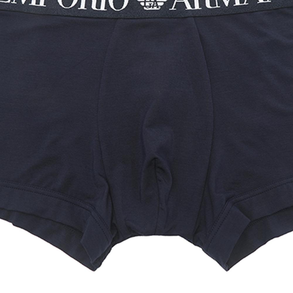 Emporio Armani SS23 Letter Jacquard Waistband Boxer Shorts Men bottoms Dark-Blue 111389-3R511-00135