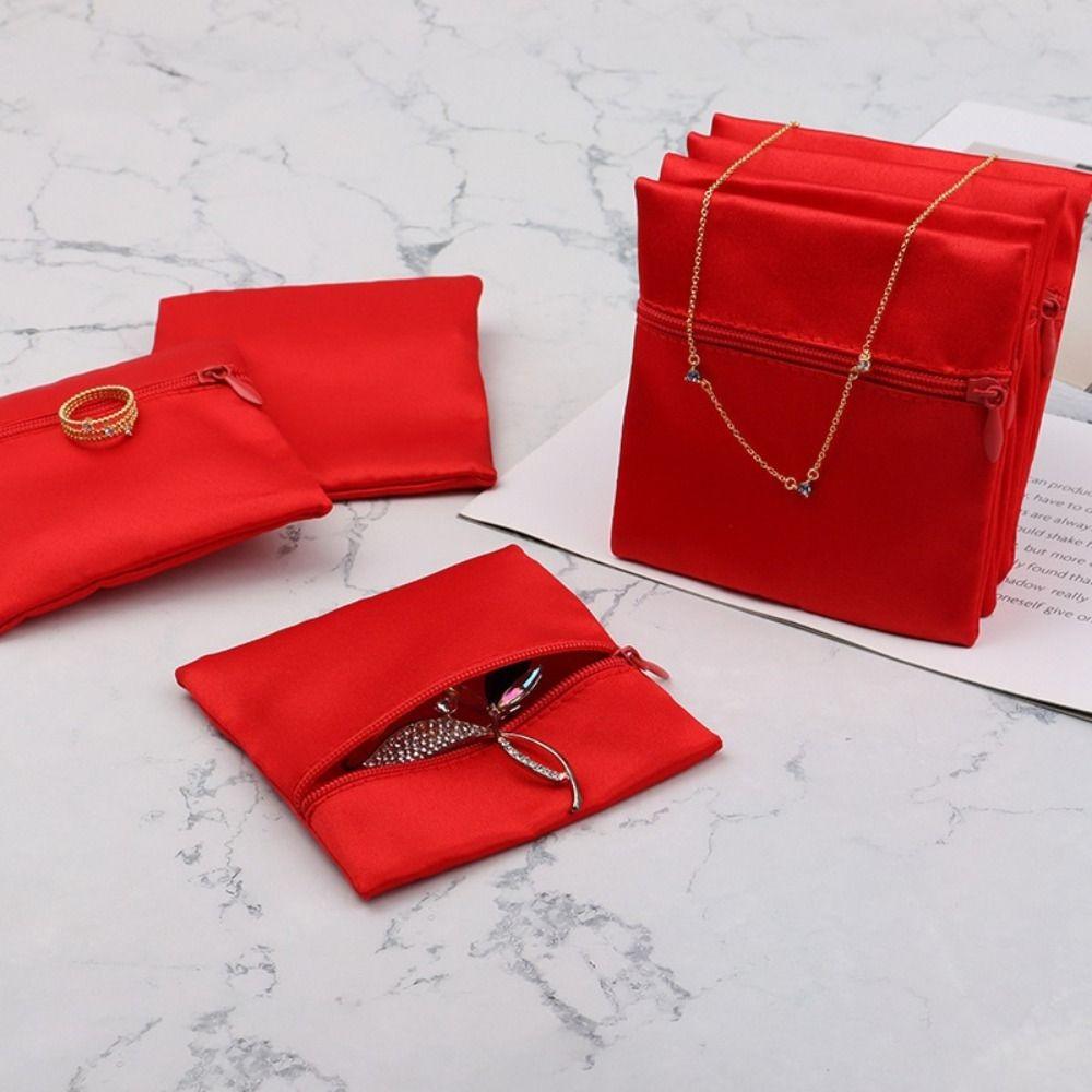 Einfarbige kurze Reißverschluss-Geldbörse mit großem Fassungsvermögen, Schmuckverpackungsbeutel, weiblich/männlich