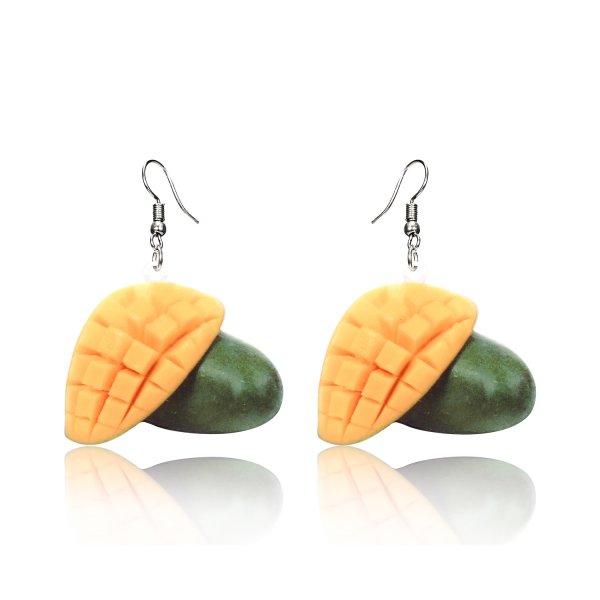 New Fashion Strawberry Cake Earrings For Women Resin Handmade Cute Watermelon Lemon Drop Earring Girl Birthday Ear Jewelry Gifts