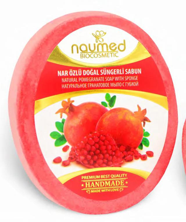 

NAUMED Мило-спонж з екстрактом граната 135г 1 PC
