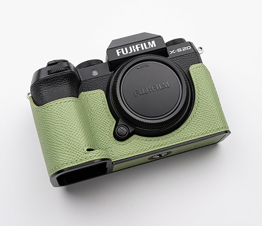 

Совместимый FUJIFILM Fuji X-S20 эксклюзивный чехол для камеры чехол для камеры сумка для камеры натуральная кожа [Iborrys Pure Handmade] корпус из серебристой коровьей кожи + металлическое основание