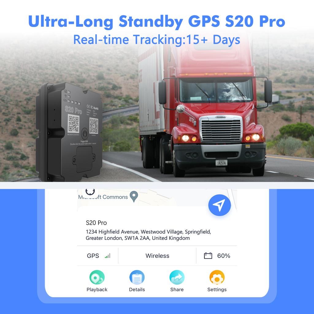 4G GPS Tracker With Long Standby Time - Real-Time Location Monitoring Wide Application Subscription Required 7