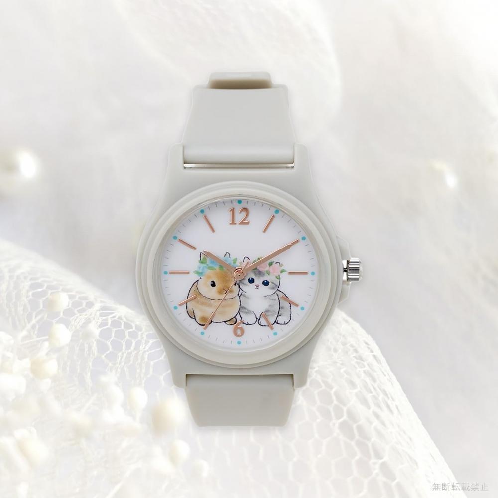 [Fieldwork] Mofusand Rabbit Gray Urethane Band MSD001-4 Women's Watch