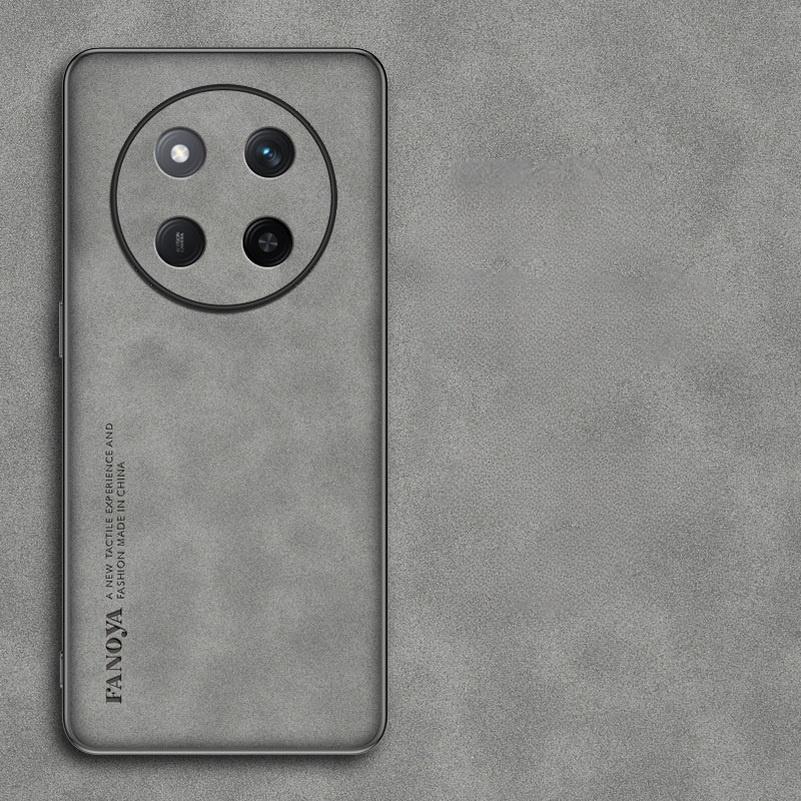 

Чехол из овчины для Honor X9C, матовый противоударный чехол из искусственной кожи для Honor X9C X9A X9B, чехлы с мягкой рамкой Honor X9C серый