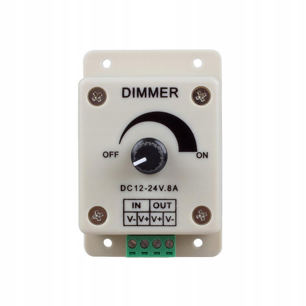Manual LED dimmer 12V 8A 96W LED strip potentiometer