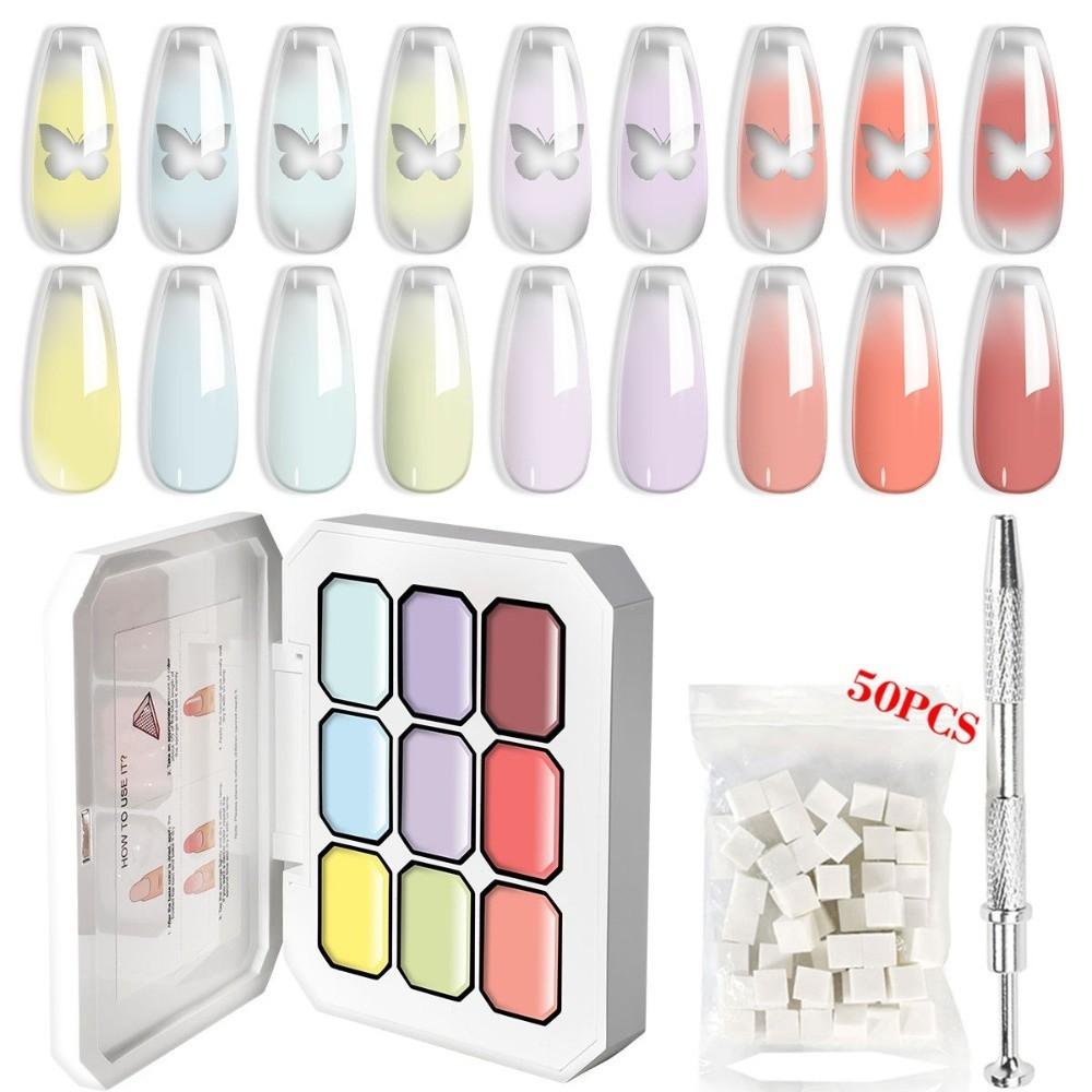 Sponge pentru Nail Art Foarte Saturat Gel cu Pigment Culoare 4/9/12 Culori pentru Unghii DIY Nail Art