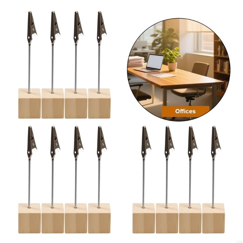12 Pcs Memo Clip Holders Photo Holders Name Card Holders for Party Restaurants J0MC