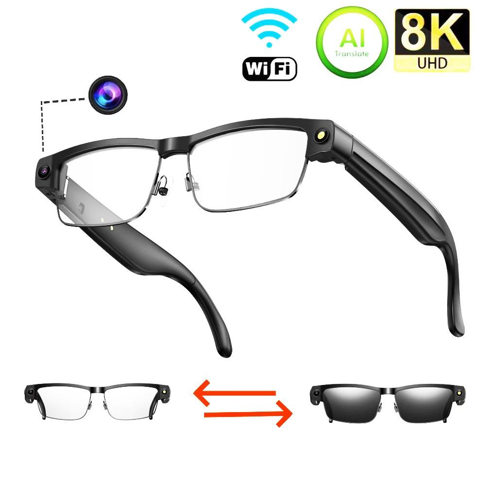 

L802 Smart AI Photo Sunglasses: 800W Pixel Camera, Bluetooth Music & Call, Anti-Blue Light Fashion Glasses