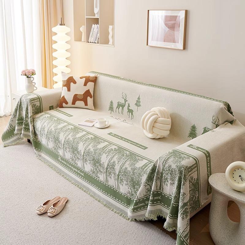 Sofa Cover Towel Ins Style Chenille Sofa Cover Cloth All-Inclusive Four Seasons Universal Anti-Scratching Sofa Cover Cushion