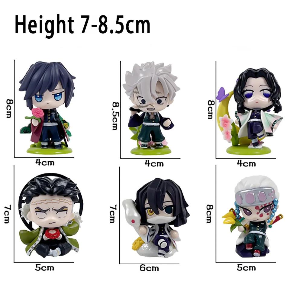 Anime Demon Slayer Tanjiro Kamado And Nezuko Blind Box PVC Figure Creative Cartoon Model Statue Christmas Birthday Surprise Gift