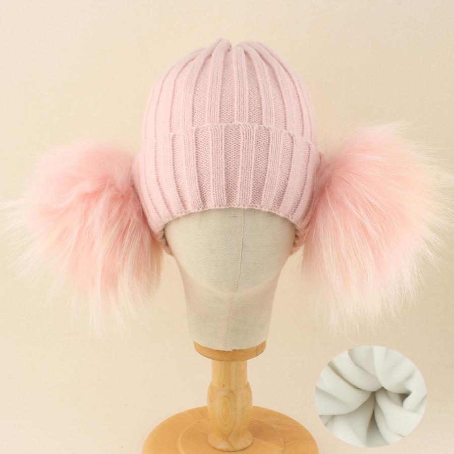 Kids Winter Warm Knitted Set Pom‑pom Hat Scarf Gloves 3‑Pcs Set Or Single Beanie Hat Windproof Ear Protection For Boys Girls Cold Weather Outdoor