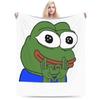 Sad P-Pepe Frog Meme Flannel Blanket Winter  Soft Throw Blanket for Children Living Room Novelty Bedspread Sofa Bed Cover
