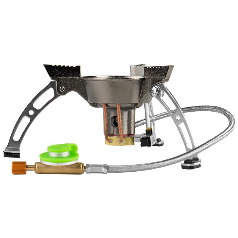 BRS-11 Camping Whirlwind Gas Stove Outdoor Windproof Tourist Picnic Burner 3240W Rotating Flame Burners Folding Outdoor Furnace