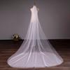 Bridal Veil with Hair Comb Double Layer Long Style Scalp-friendly Wedding Veil Soft Drooping Bridal Veil