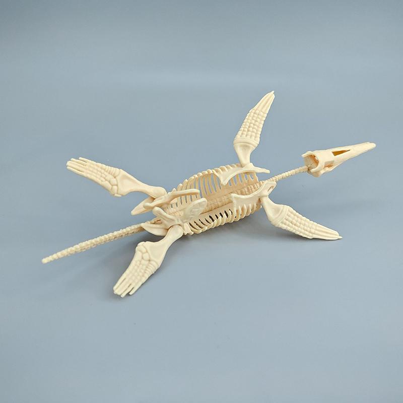 1 Set Kid Toy Diy Assembly Jurassic Dinosaur Fossil Skeleton Mosasaurus Tyrannosaurus Action Figure Collection Creative Model