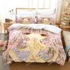 3D Printing Kawaii Anime Chobits Chi Bedding Set Boys Girls Twin Queen Size Duvet Cover Pillowcase Bed Kids Adult Home Textile