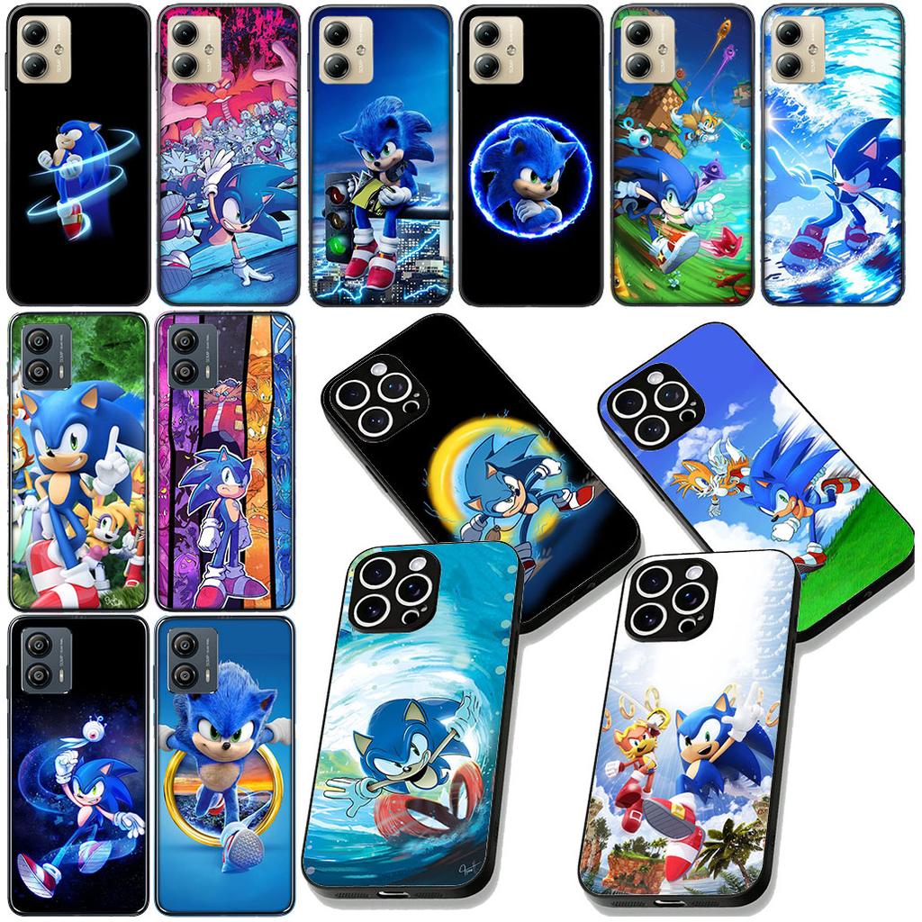 S-Sonics Hedgehog Phone Case for Samsung Galaxy S22 S21 S20 FE Ultra Plus A35 A36 A37 A33 A34 A04 A71 Protective Cover