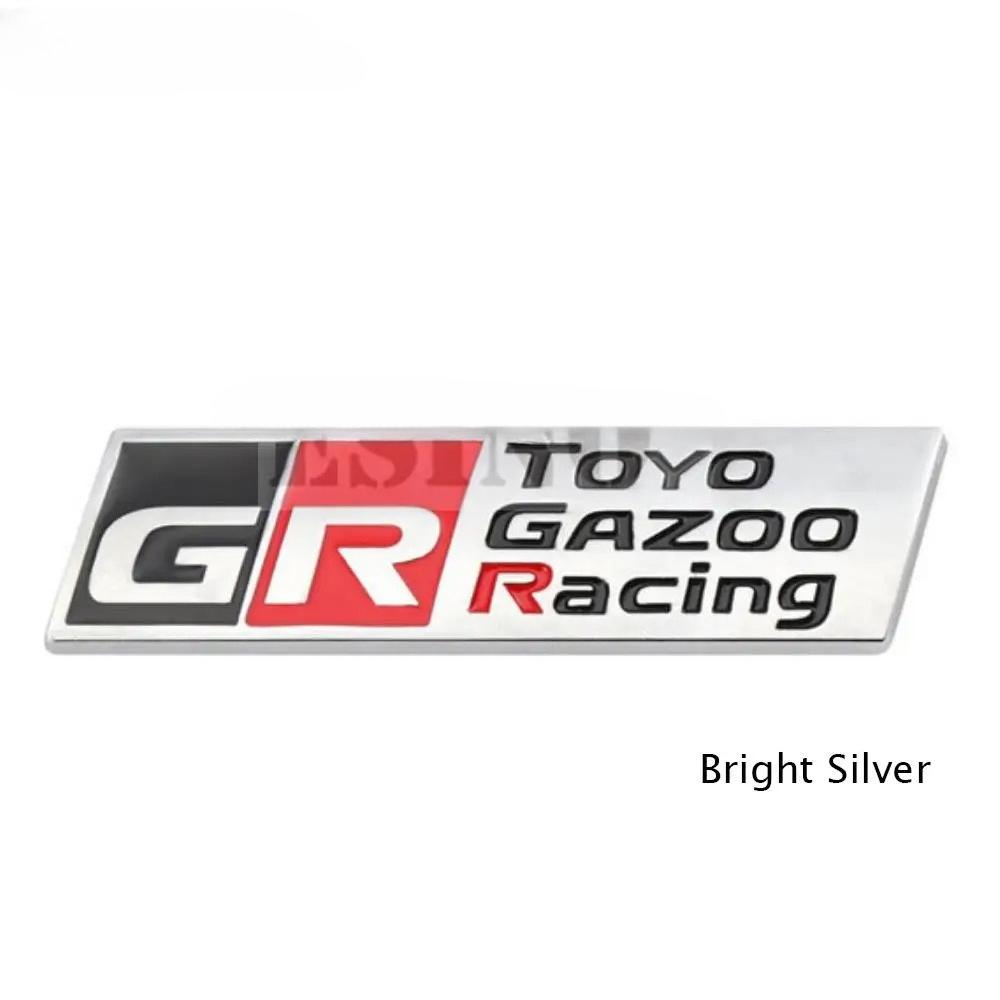 1 Peça Estilo de Carro Gazoo Racing GR 3D Grade Frontal de Carro Emblema de Liga de Zinco Adesivo Emblema de Metal Decalque para Supra AE86 GT86 Corolla