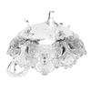 Peacock Alloy Serving Bowl Silver Quadrate Fruit Bowl  Kitchen Countertops