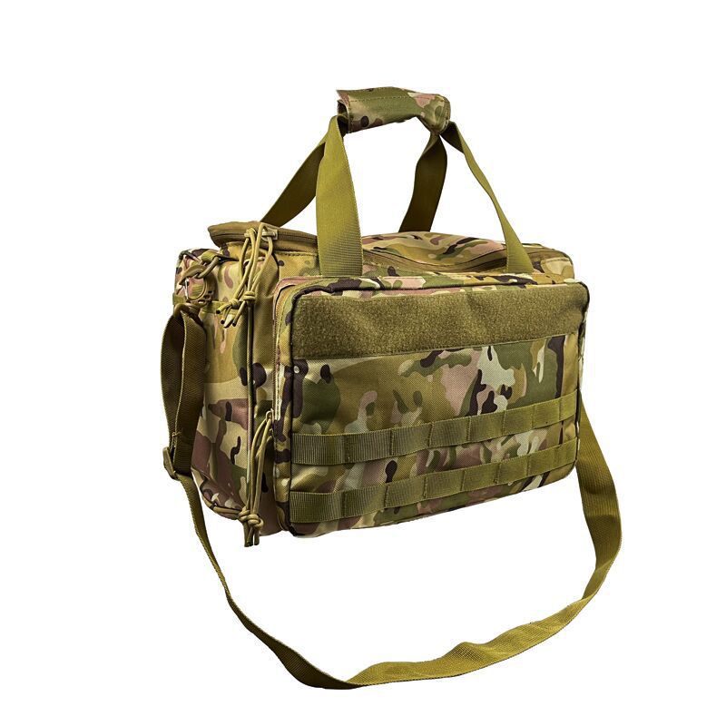 Large Capacity Durable Handbag, Multi-pocket Shoulder Bag with Pistol Magazine Pouch MOLLE Expand for Hunting Shooting