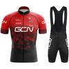 New Bicycle Set for Men's Summer Road Cycling Short Sleeve Team Cycling Suit for Men's Bib Shorts MTB Sweatwicking Set