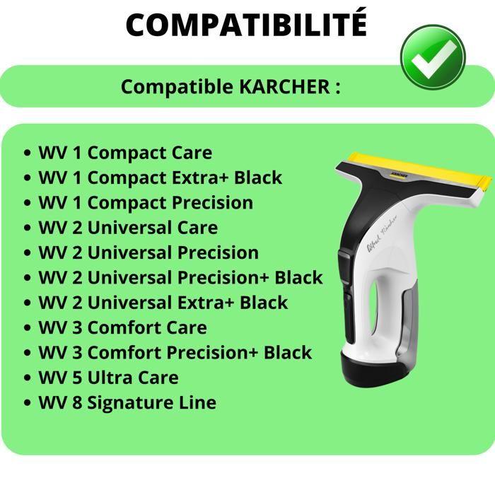 Chargeur Secteur + Cable USB-C 1m Compatible laveur de vitre Karcher WV8 Signature Line/WV5 Ultra Care/WV 3 Comfort Care/WV 2 Univer