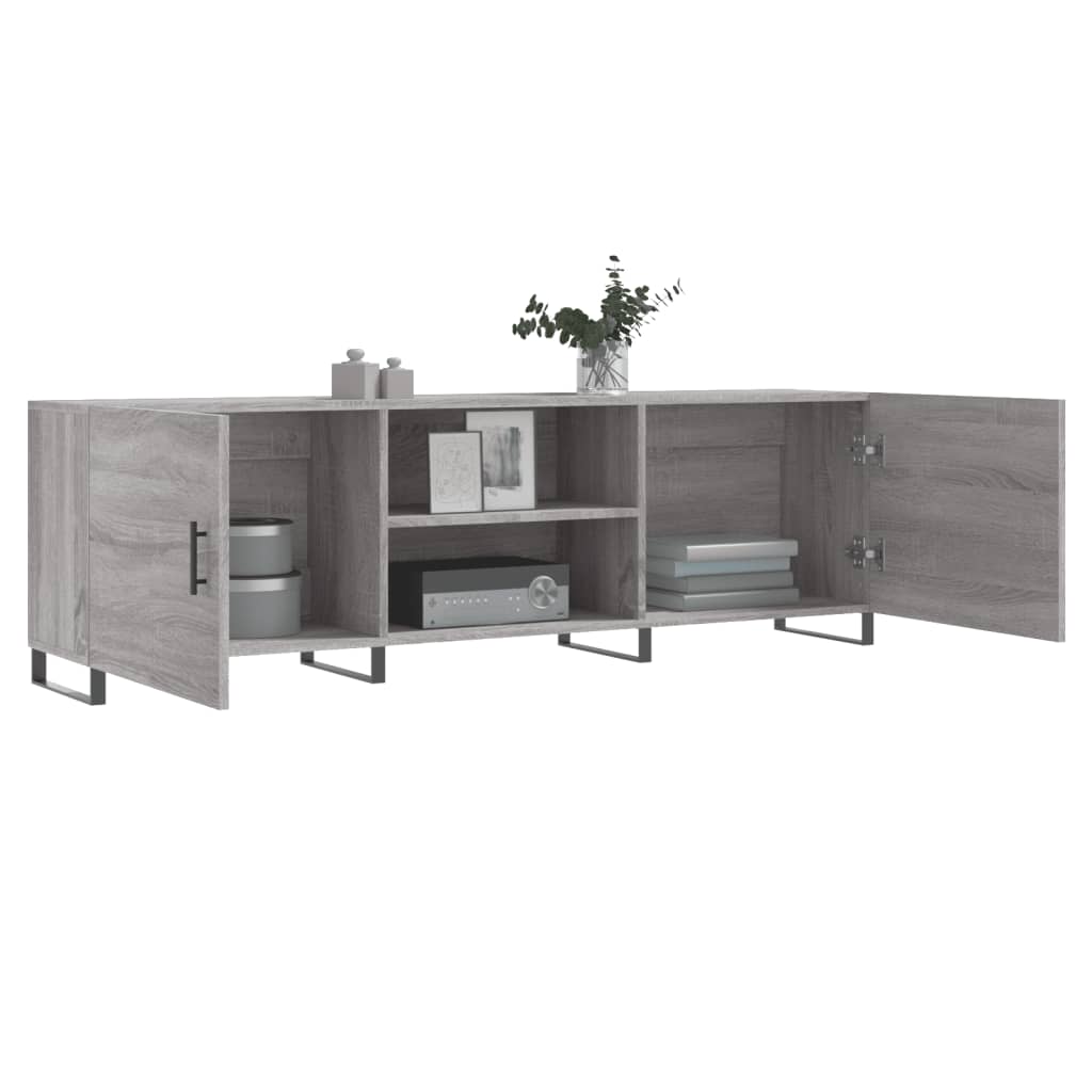 TV Cabinet Gray Sonoma 150x30x50 cm Particleboard