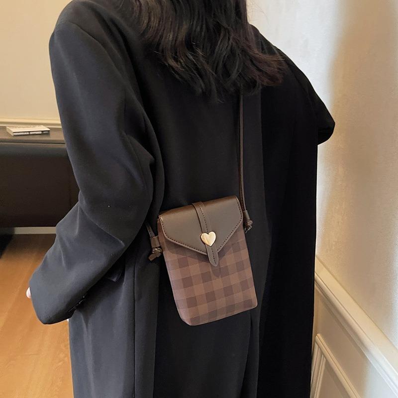 Mobile Phone Satchel Women's Bag New Women's Messenger Bag Commuter Shoulder Bag Small Square Bag Pu Handbag