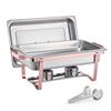 VEVOR Chafing Dish Buffet Set, 8 Qt 2 Pack, Stainless Steel Chafer with 2 Full Size Pans