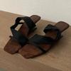 Fashion Women'S Fashion Retro Sandals Open Toe Fine Heel Sandals Slippers Casual High Heels Slipper Flip Flops for Women 2025 Trend