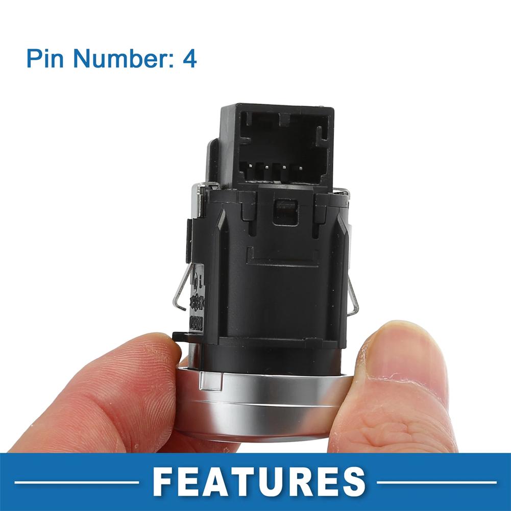 For Ignition Replacement Engine Start Button Ignition Switch Black Factory Specification Stable Characteristics China Mainland