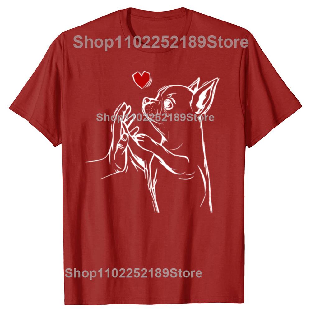 Vtipná grafická trička pro milovníky čivav Pánská Dámská móda Ležérní tričko 100% bavlna Volné Oversized tričko