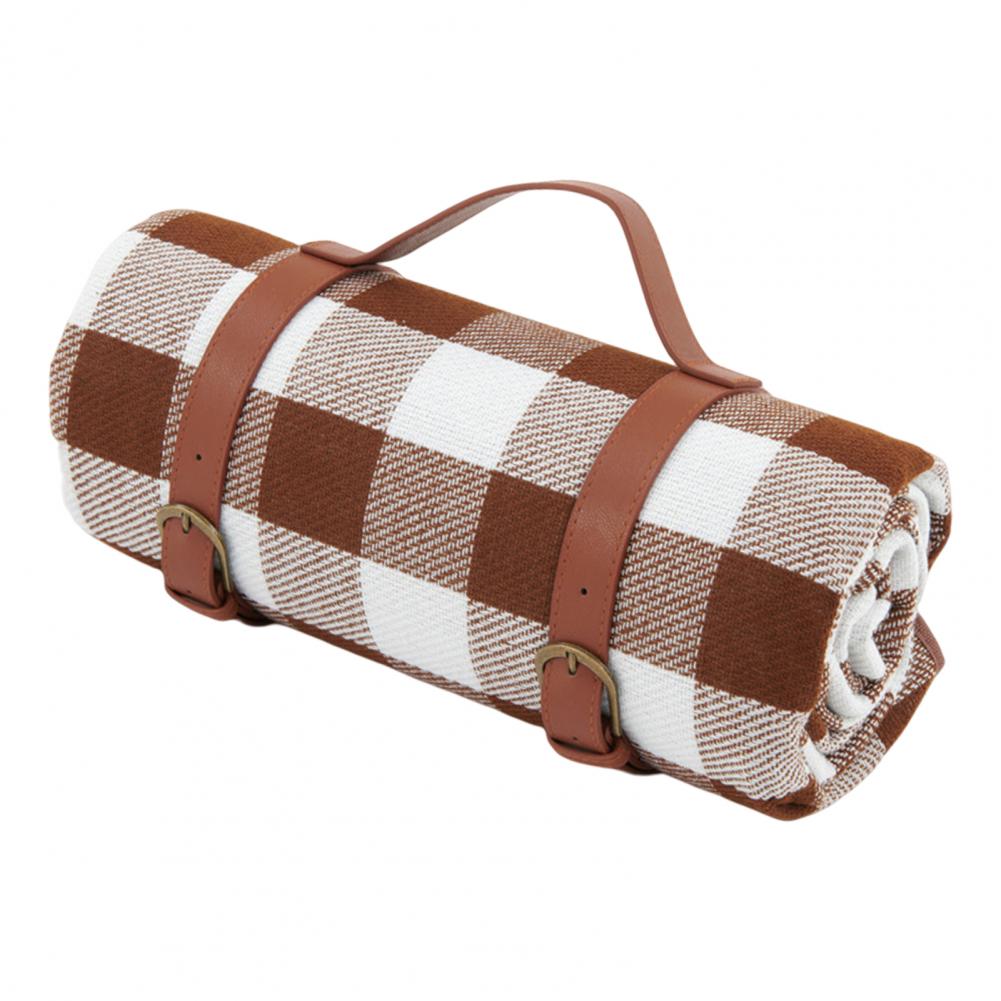 Camping Blanket Machine Washable Outdoor Activity Blanket Moisture-proof Foldable Large Area Plaid Picnic Mat Outdoor Activity Supplies