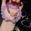 Blumen-Schraube, Amethyst Pixiu Segen Perlen Armband, Neuer Chinesischer Stil, Rosa Kristall Dünne Taille Blume Gott Armband, Kombination.